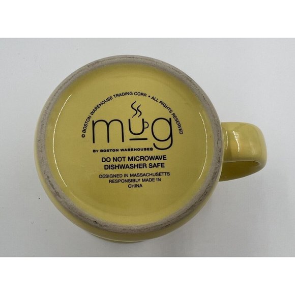 Coffee Mug Yellow Enjoy Every Moment Smile Face Gift Hot Cold Youth Adult - Picture 5 of 7